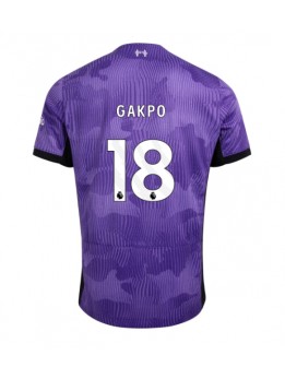 Moški Nogometna dresi replika Liverpool Cody Gakpo #18 Tretji 2023-24 Kratek rokav